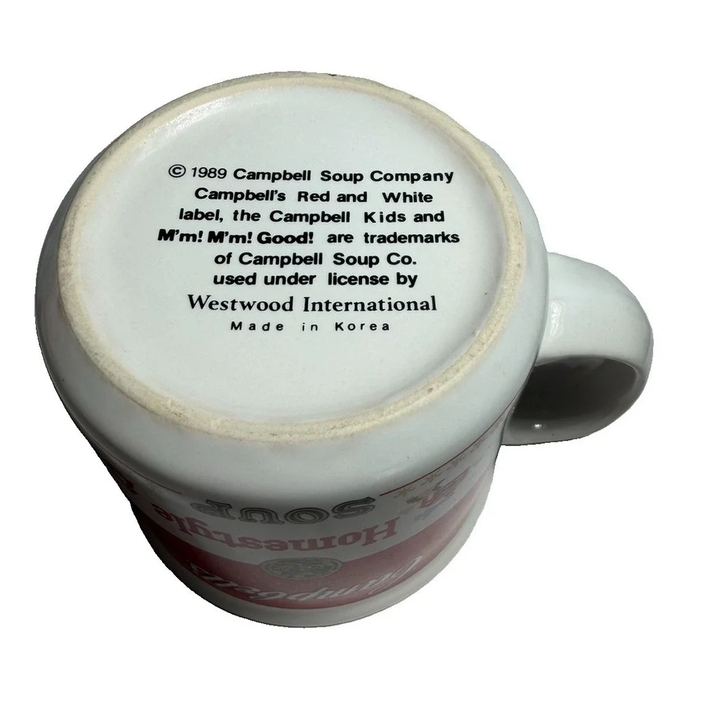Vintage 1989 Campbell's Homestyle Soup Ceramic Mugs Set of 2 Westwood